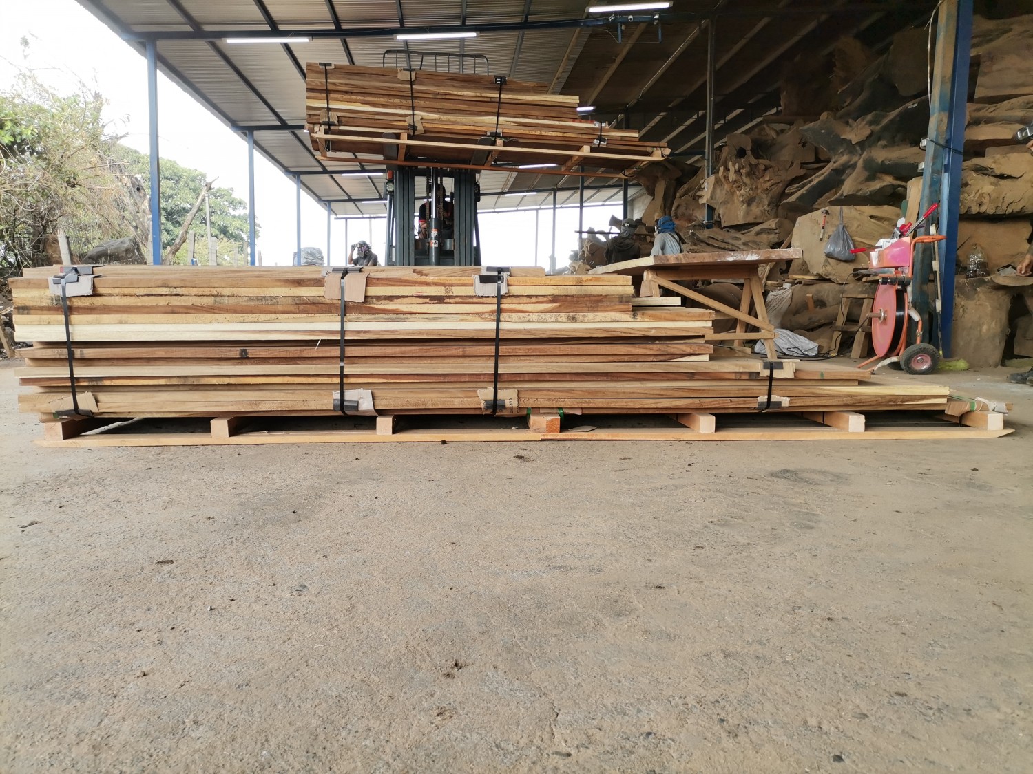 Lumber Bundle C1906344pcs5/4Parota Premium Wood Slabs